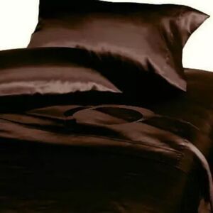 NWT DIVATEX Satin Brown Sheet Set New in Package